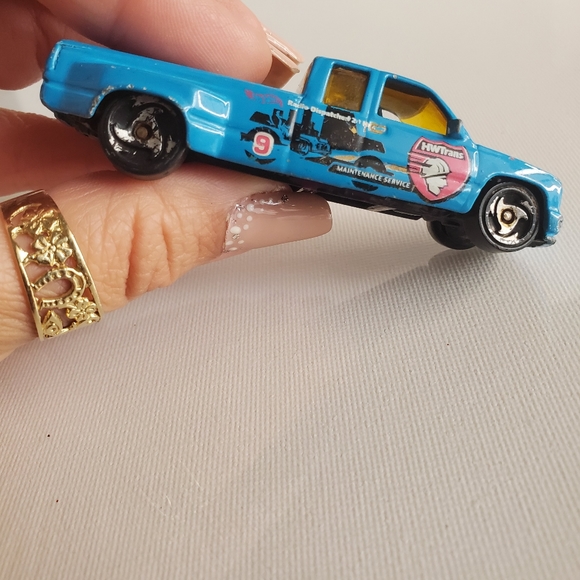 1997 "Customized C 3500" HW Trans #9 Truck Hot Wheels - Picture 6 of 7